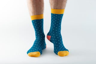 Doris & Dude Men’s Blue Spot Sock