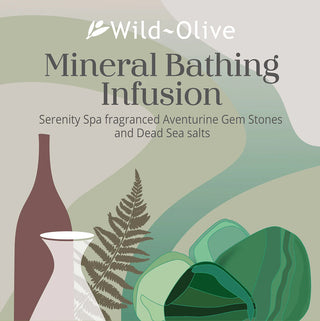 Wild Olive Aventurine Crystal Mineral Bathing Infusion
