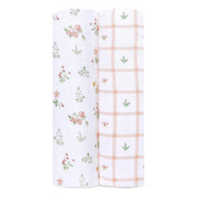 Load image into Gallery viewer, Aden &amp; Anais Country Floral 2 Pk Muslin Swaddle Blanket
