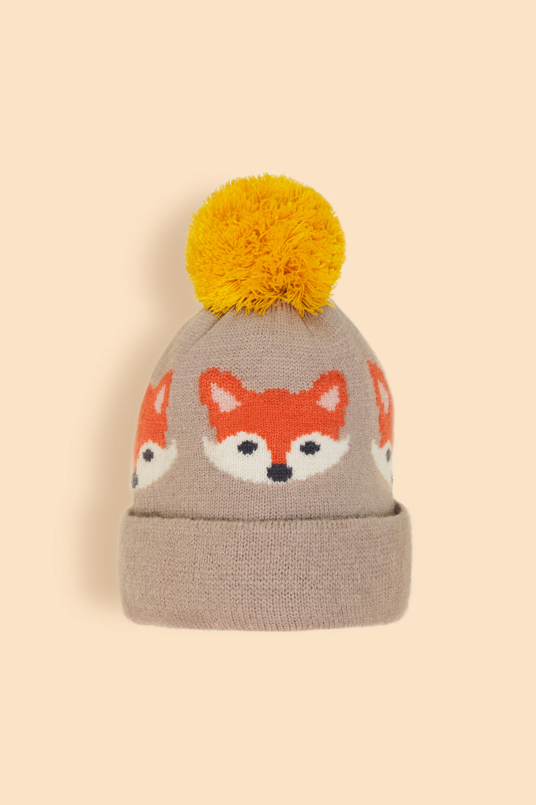 Powder Children’s Knitted Fox Hat - Slate