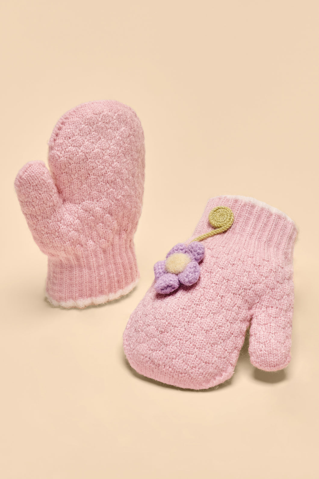 Powder Pals Mittens- Perfect Pansy Pink