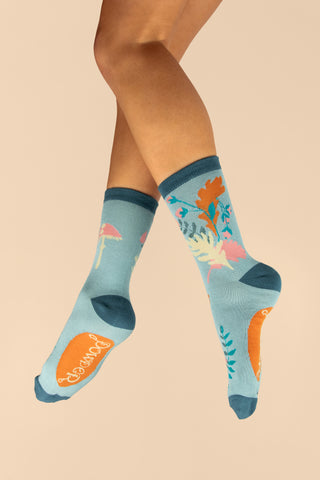 Powder Foraging Ankle Socks - Ice