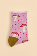 Load image into Gallery viewer, Powder Tiny Toadstools Ankle Socks
