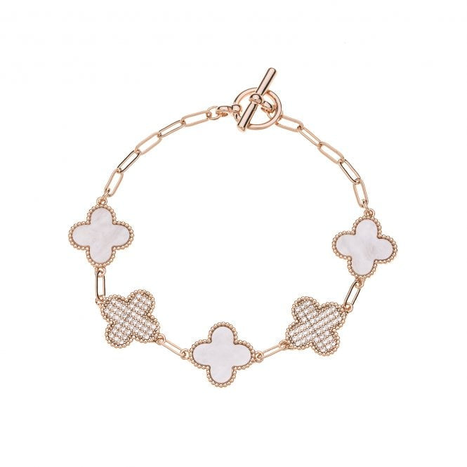 Park Lane Winter White Clover Bracelet