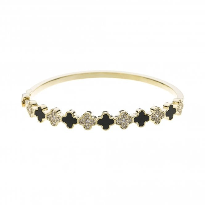 Park Lane Gold Plated Bracelet Black