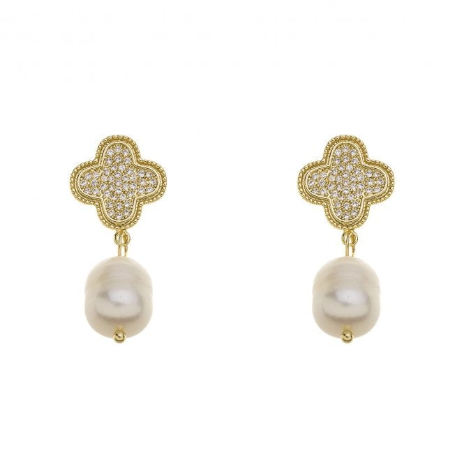 Park Lane Gold Plated Pearl Drops