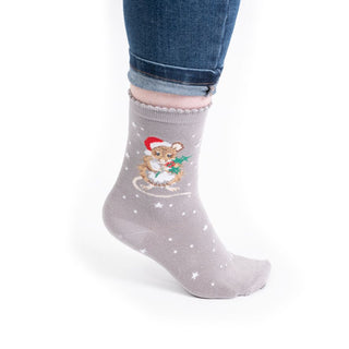Wrendale Mouse Christmas Sock