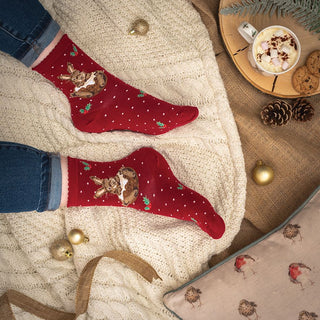 Wrendale Rabbit Christmas Sock