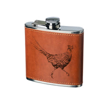 Load image into Gallery viewer, Selbrae House Leather Hip Flask - Pheasant
