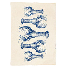 Load image into Gallery viewer, Selbrae House Linen Tea Towel - Lobster Repeat
