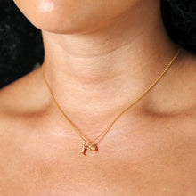 Load image into Gallery viewer, Lisa Angel Cowboy Boot and Hat Pendant Necklace in Gold
