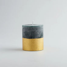 Load image into Gallery viewer, St Eval- Winter Thyme Gold Half Dipped Candle
