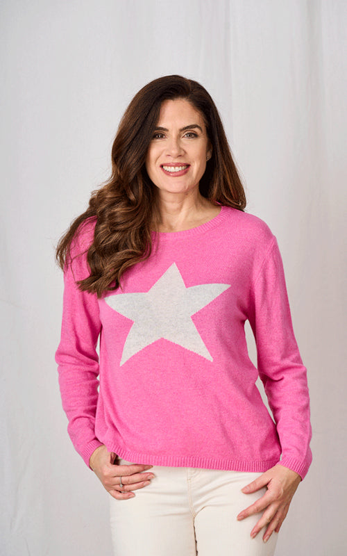 Luella Hot Pink Star Jumper 14-16