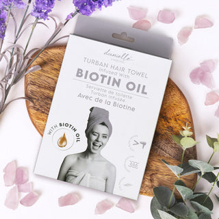 Danielle Biotin Oil Turban Hair Towel