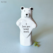 Load image into Gallery viewer, Porcelain Heart - Bear
