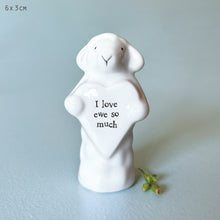 Load image into Gallery viewer, Porcelain Heart - Sheep
