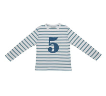 Load image into Gallery viewer, Blue &amp; White 1 Breton Striped T-shirt
