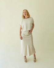 Load image into Gallery viewer, Chalk Maeve Skirt in Champagne
