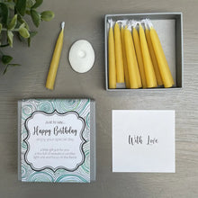 Load image into Gallery viewer, Cotton &amp; Grey Happy Birthday Candles
