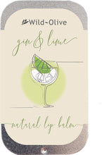 Load image into Gallery viewer, Wild Olive Gin &amp; Lime Lip Balm

