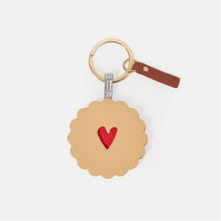 Heart jam biscuit novelty keyring by Caroline Gardner