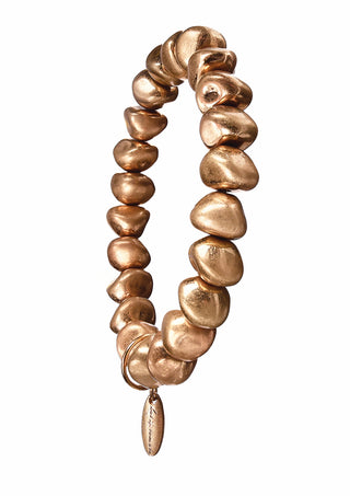 Grande Prospect Beaded Bracelet - Worn Gold