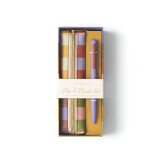 Pen & Pouch Set - Bold Stripe