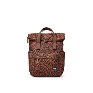 ROKA Canfield Small Roll Top Backpack - Mini Leopard