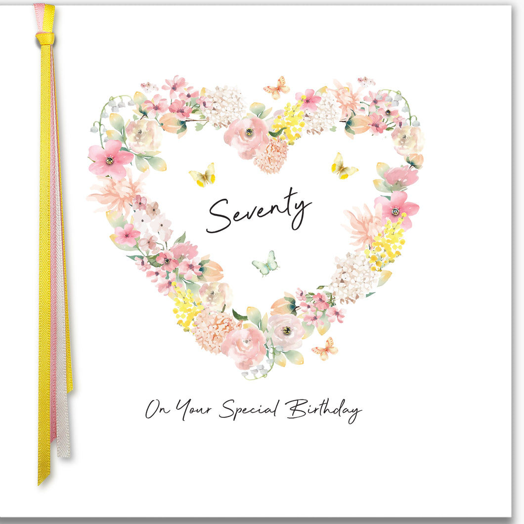 RIBBONS AND ROSES - Seventy On Your Special Birthday