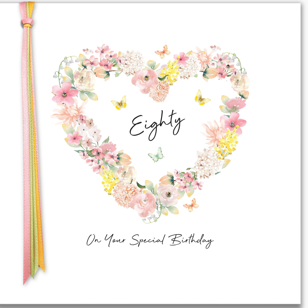 RIBBONS AND ROSES - Eighty On Your Special Birthday