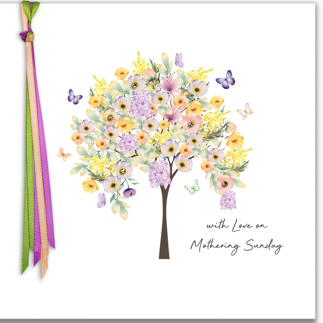 RIBBON AND ROSES - With Love On Mothering Sunday (Tree)