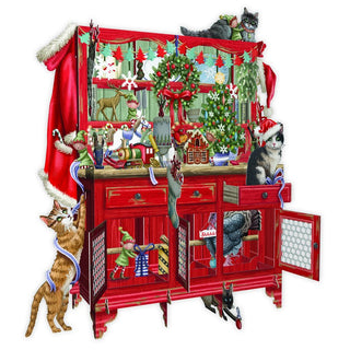 Santa's Dresser 3D pop-up Christmas card