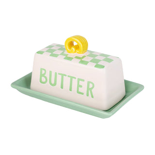 Small Green Butter Dish