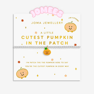 KIDS' A LITTLE JOMEES | CUTEST PUMPKIN IN THE PATCH | Silver & Gold Plated | Bracelet | 15.5cm stretch