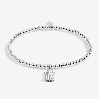 HALLOWEEN GIFT SET | SPOOK-TACULAR | Silver Plated | Bracelet & Set of 2 Hairclips | 15.5cm stretch