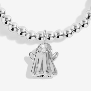 HALLOWEEN GIFT SET | SPOOK-TACULAR | Silver Plated | Bracelet & Set of 2 Hairclips | 15.5cm stretch