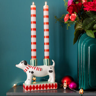 Dog Ceramic Candle Holder, 15cm
