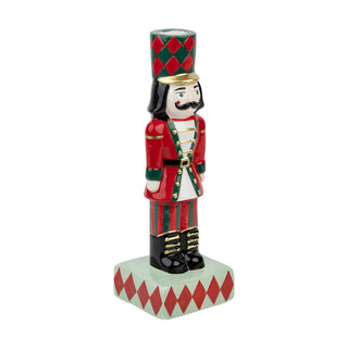 Nutcracker Ceramic Candle Holder, 20cm