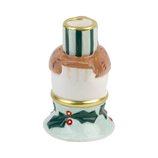 Robin Ceramic Candle Holder, 10cm
