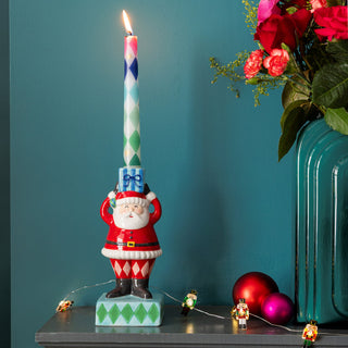 Santa Ceramic Candle Holder, 20cm