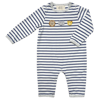 Albetta Wild Animals Blue Babygro
