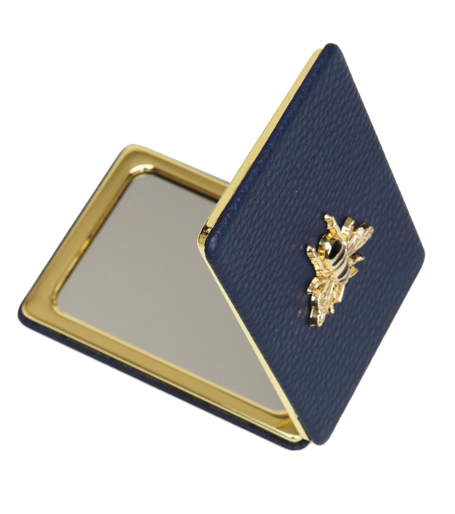 Alice Wheeler Navy - Compact Mirror