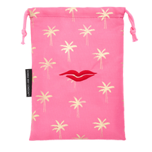 Load image into Gallery viewer, Donna May London - Washable Lay Flat Make Up Bag Golden Palm
