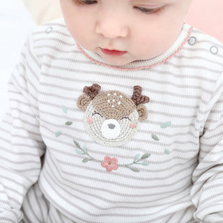 Crochet Fawn  Babygro