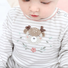 Load image into Gallery viewer, Crochet Fawn  Babygro
