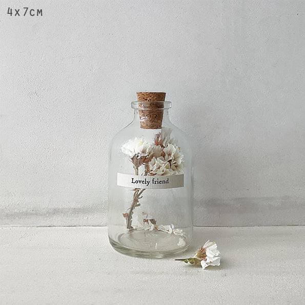 Dried Flowers In A Bottle - Lovely Friend