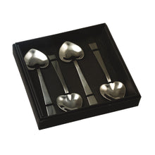 Load image into Gallery viewer, Set of 4 Heart Spoons
