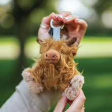 Load image into Gallery viewer, Highland Cow Plush Keyring

