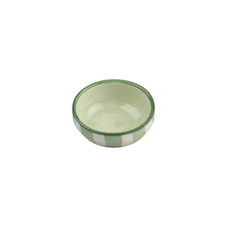 Ceramic Dip Bowl - Green Stripe