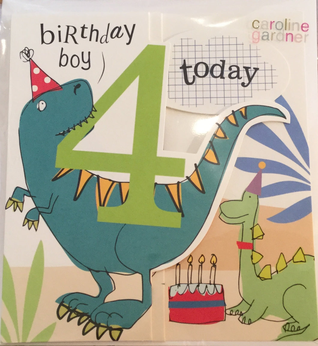 Happy birthday 4 today dinosaur